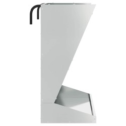 Distributeur de Foin Argent 71 x 33 x 70 cm Acier galvanisé 538685538685