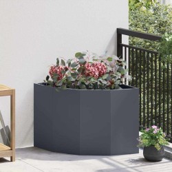 Jardinière d'Angle Anthracite 60 x 60 x 50 cm Acier 538687538687