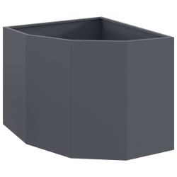 Jardinière d'Angle Anthracite 60 x 60 x 50 cm Acier 538687538687