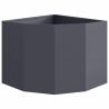 Jardinière d'Angle Anthracite 60 x 60 x 50 cm Acier 538687538687