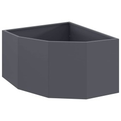 Jardinière d'Angle Anthracite 60 x 60 x 35 cm Acier 538689538689