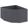 Jardinière d'Angle Anthracite 60 x 60 x 35 cm Acier 538689538689