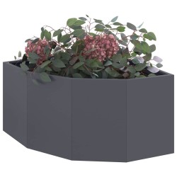 Jardinière d'Angle Anthracite 60 x 60 x 35 cm Acier 538689538689