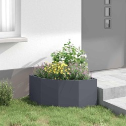 Jardinière d'Angle Anthracite 60 x 60 x 35 cm Acier 538689538689