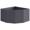 Jardinière d'Angle Anthracite 60 x 60 x 35 cm Acier 538689538689