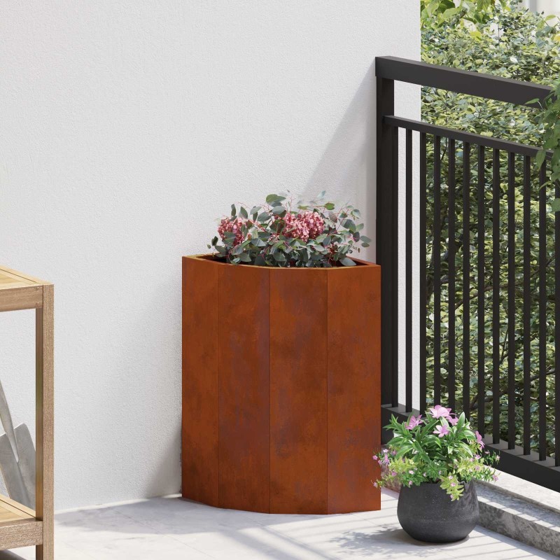 Jardinière d'Angle Rouillé 30 x 30 x 50 cm 538690538690