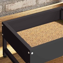 Nourrisseur pour oiseaux Noir 80 x 28 x 13.5 cm 538697538697