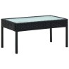 Salon de jardin 4 pcs avec coussins Résine tressée Noir 538698538698