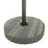Table de jardin Gris 60,5x106 cm Résine tressée 538701538701