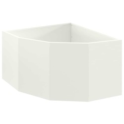 Jardinière d'Angle Blanc 60 x 60 x 35 cm Acier 538705538705