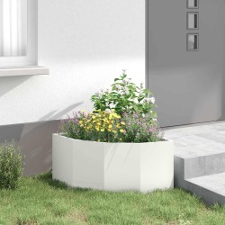 Jardinière d'Angle Blanc 60 x 60 x 35 cm Acier 538705538705