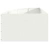 Jardinière d'Angle Blanc 60 x 60 x 35 cm Acier 538705538705