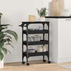 Chariot de cuisine Chêne noir 53 x 20 x 76 cm Bois d'ingénierie 538706538706