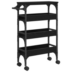 Chariot de cuisine Chêne noir 53 x 20 x 76 cm Bois d'ingénierie 538706538706