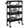 Chariot de cuisine Chêne noir 53 x 20 x 76 cm Bois d'ingénierie 538706538706