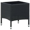 Table de jardin Noir 40x40x45 cm Résine tressée 538707538707
