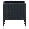 Table de jardin Noir 40x40x45 cm Résine tressée 538707538707