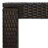 Table de bar de jardin Marron 60,5x60,5x110,5 cm Résine tressée 538708538708