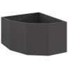 Jardinière d'Angle Noir 60 x 60 x 35 cm Acier 538711538711