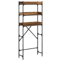 Étagère pour machine à laver Bois ancien 67 x 25 x 163 cm 538715538715