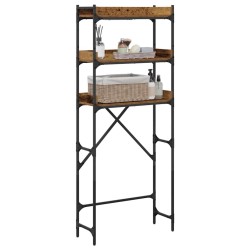 Étagère pour machine à laver Bois ancien 67 x 25 x 163 cm 538715538715