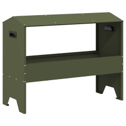 Trough d'alimentation pour le bétail Vert olive 79 x 35 x 62 cm 538716538716