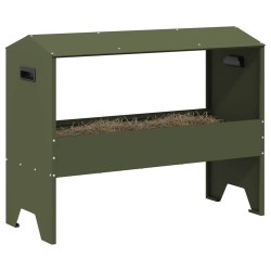Trough d'alimentation pour le bétail Vert olive 79 x 35 x 62 cm 538716538716