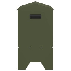 Trough d'alimentation pour le bétail Vert olive 79 x 35 x 62 cm 538716538716