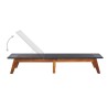 Chaise longue avec table Résine tressée et bois d'acacia massif 538721538721
