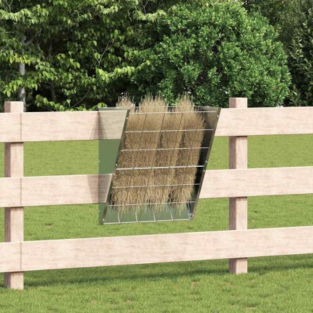 Râtelier à foin suspendu Argent 61 x 33 x 66 cm Acier galvanisé 538724538724