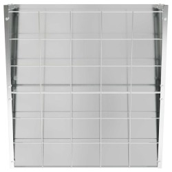 Râtelier à foin suspendu Argent 61 x 33 x 66 cm Acier galvanisé 538724538724