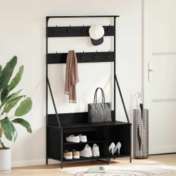 Porte-vêtements Chêne noir 100 x 41 x 184 cm Bois d'ingénierie 538726538726