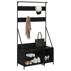 Porte-vêtements Chêne noir 100 x 41 x 184 cm Bois d'ingénierie 538726538726