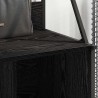 Porte-vêtements Chêne noir 100 x 41 x 184 cm Bois d'ingénierie 538726538726