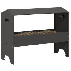 Trough d'alimentation pour le bétail Noir 79 x 35 x 62 cm 538729538729