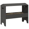 Trough d'alimentation pour le bétail Noir 79 x 35 x 62 cm 538729538729