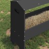 Trough d'alimentation pour le bétail Noir 79 x 35 x 62 cm 538729538729