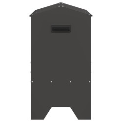 Trough d'alimentation pour le bétail Noir 79 x 35 x 62 cm 538729538729