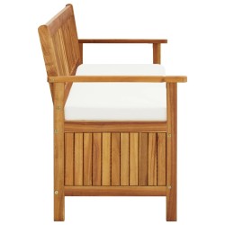 Banc de rangement avec coussin 170 cm Bois d'acacia solide 538730538730