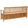 Banc de rangement avec coussin 170 cm Bois d'acacia solide 538730538730