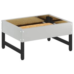 Nourrisseur pour oiseaux Argent 80 x 28 x 13.5 cm 538731538731