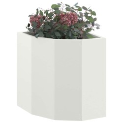 Jardinière d'Angle Blanc 30 x 30 x 35 cm Acier 538743538743