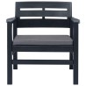 Salon de jardin 3 pcs Plastique Anthracite 538745538745