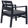 Salon de jardin 3 pcs Plastique Anthracite 538745538745
