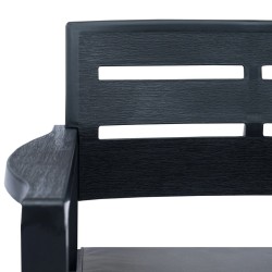 Salon de jardin 3 pcs Plastique Anthracite 538745538745