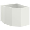 Jardinière d'Angle Blanc 45 x 45 x 35 cm Acier 538747538747