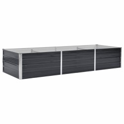 Lit surélevé de jardin Anthracite 240x80x45 cm Acier galvanisé 538754538754