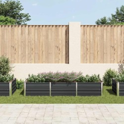Lit surélevé de jardin Anthracite 240x80x45 cm Acier galvanisé 538754538754