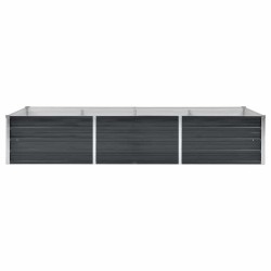 Lit surélevé de jardin Anthracite 240x80x45 cm Acier galvanisé 538754538754