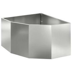 Jardinière d'Angle Argent 60 x 60 x 35 cm Acier galvanisé 538755538755